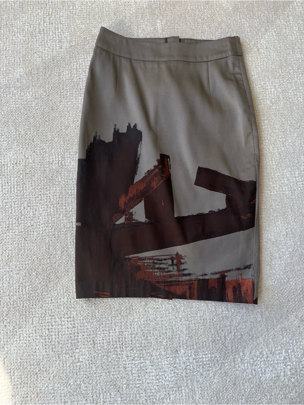 Ladies Hugo boss abstract pattern pencil skirt
